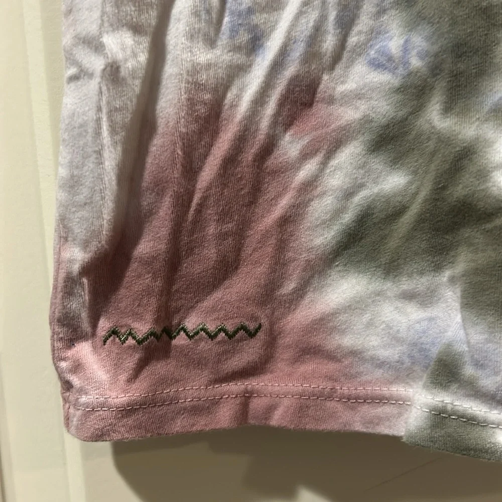 NWOT Simply Stitchd Tie-Dye T-Shirt cotton White, Pink, Olive teen girl size S
